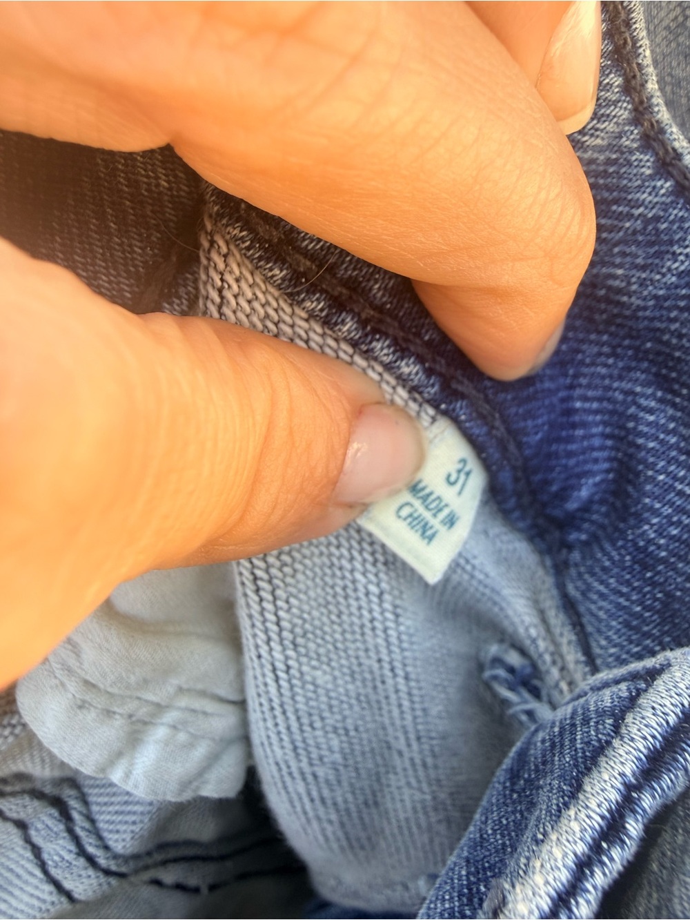 Faherty Indigo Blue Denim Jeans with Branded Waistlabel